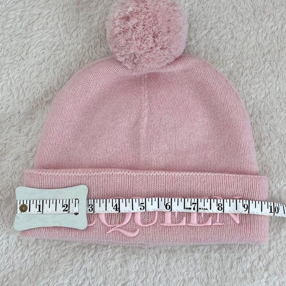Alexander McQueen Beanie Pink Pompom Wool & Cashmere main image 10